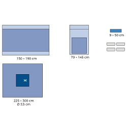 Obrázek pro produkt Set pro operaci končetiny Ø 3,5 cm dvouvrstvý s výztuží