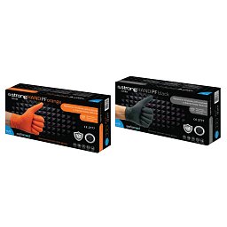 Obrázek pro produkt Nitrilové rukavice strongHAND PF Orange