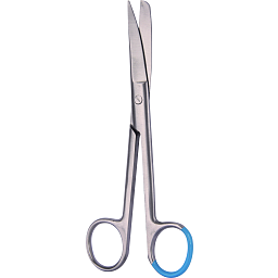 Obrázek pro produkt Chirurgické nůžky špičaté/tupé, zahnuté, 145 mm, 25 ks